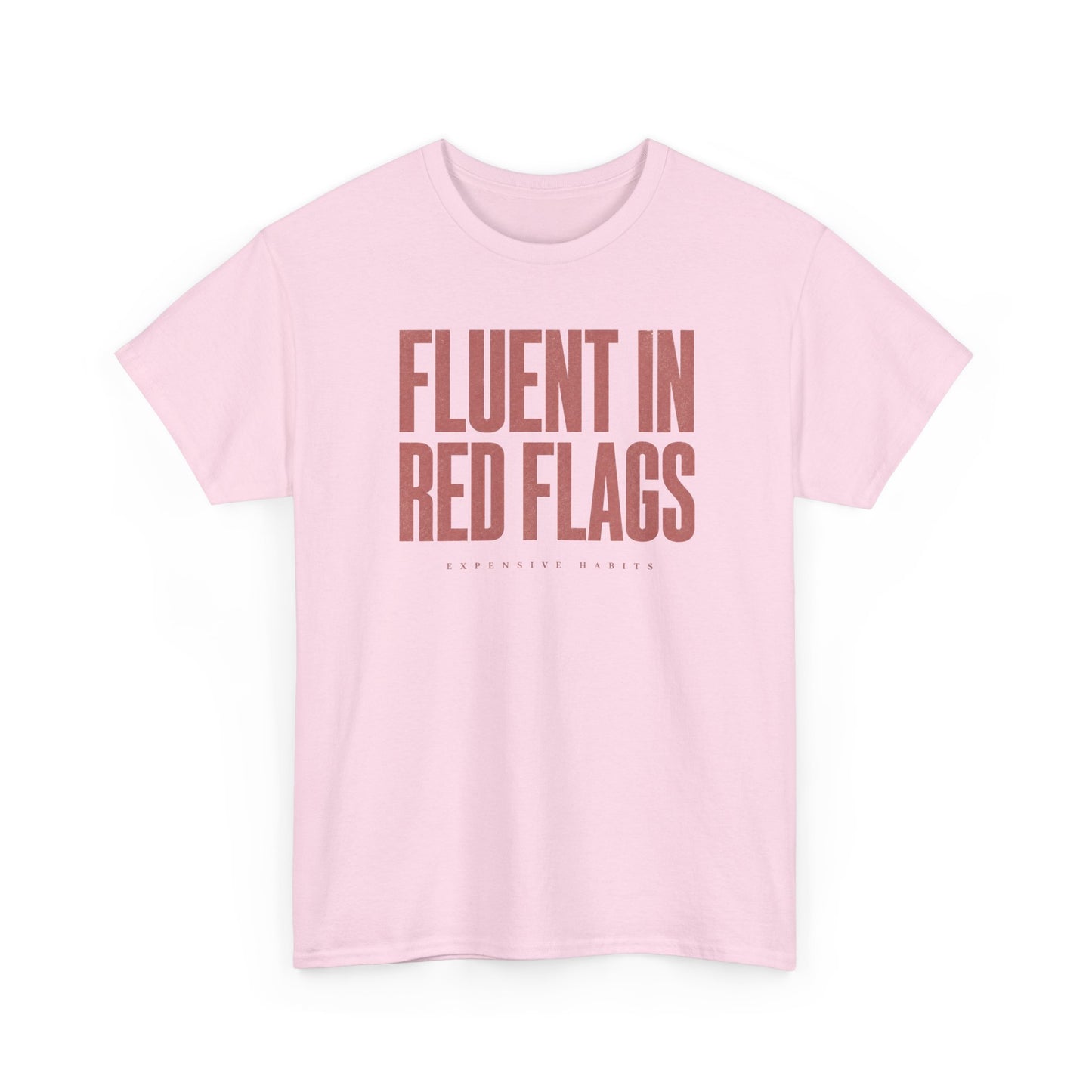 ‘Bilingual’ Tee - Pink & White