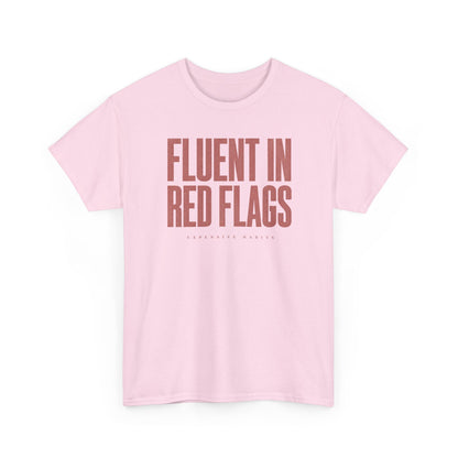 ‘Bilingual’ Tee - Pink & White