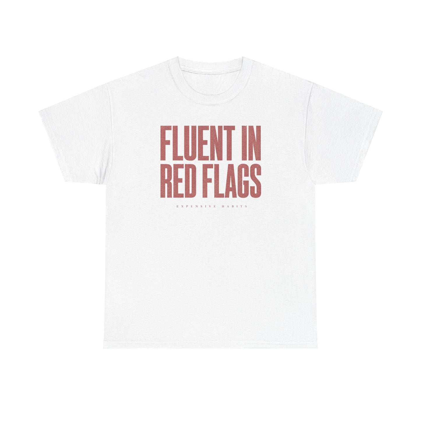 ‘Bilingual’ Tee - Pink & White