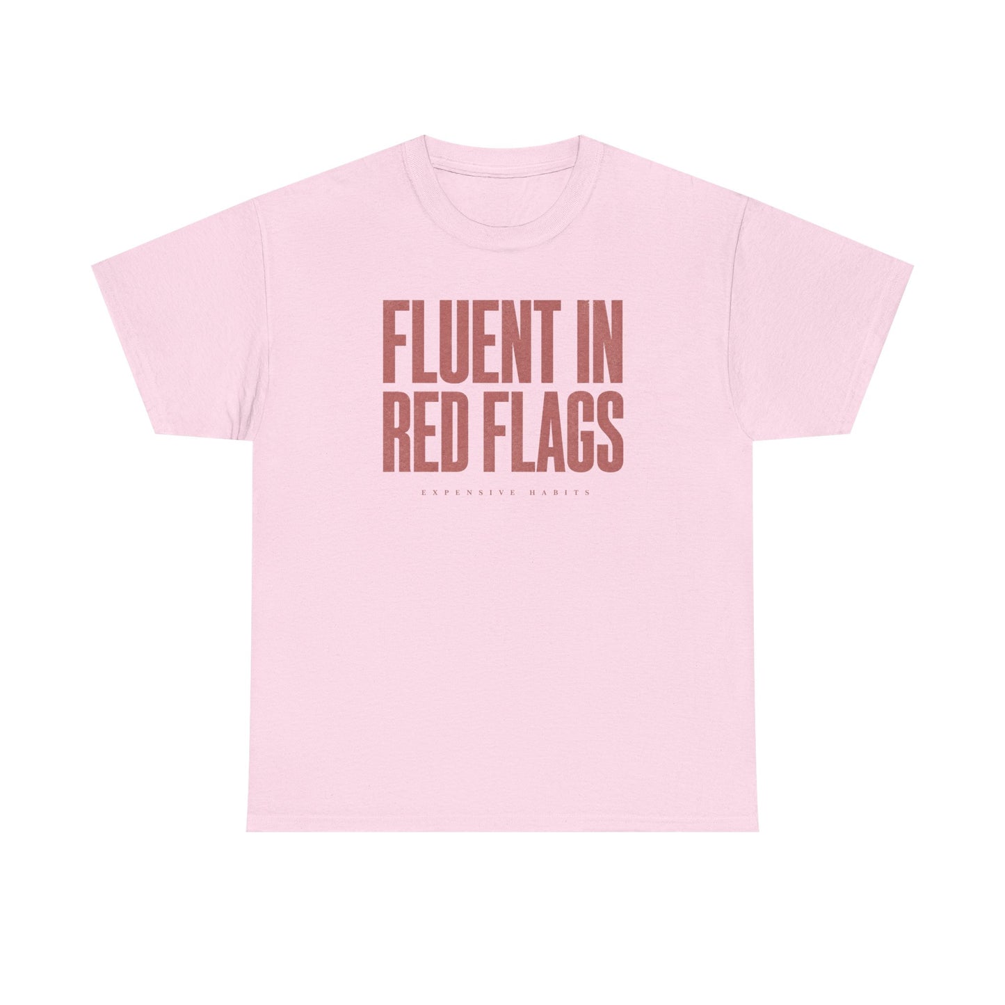 ‘Bilingual’ Tee - Pink & White