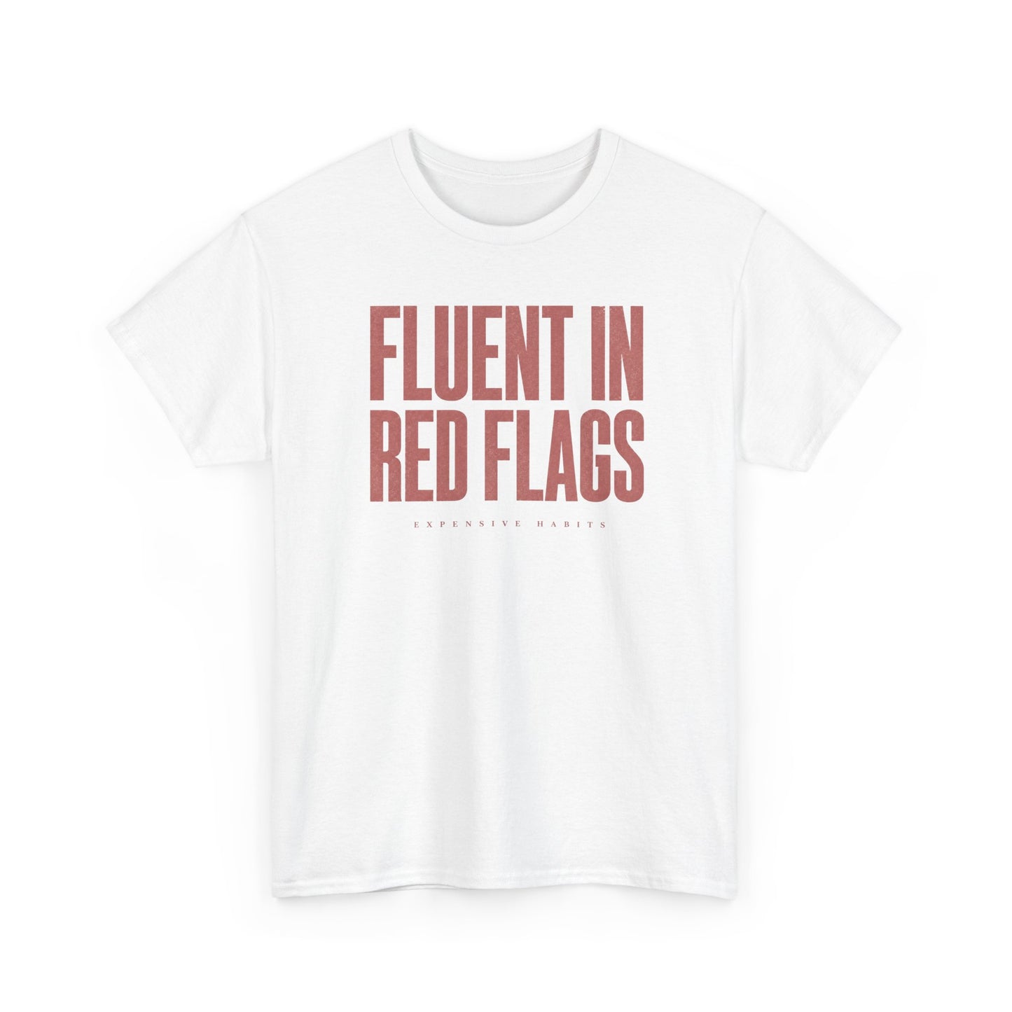 ‘Bilingual’ Tee - Pink & White