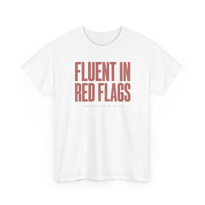 ‘Bilingual’ Tee - Pink & White